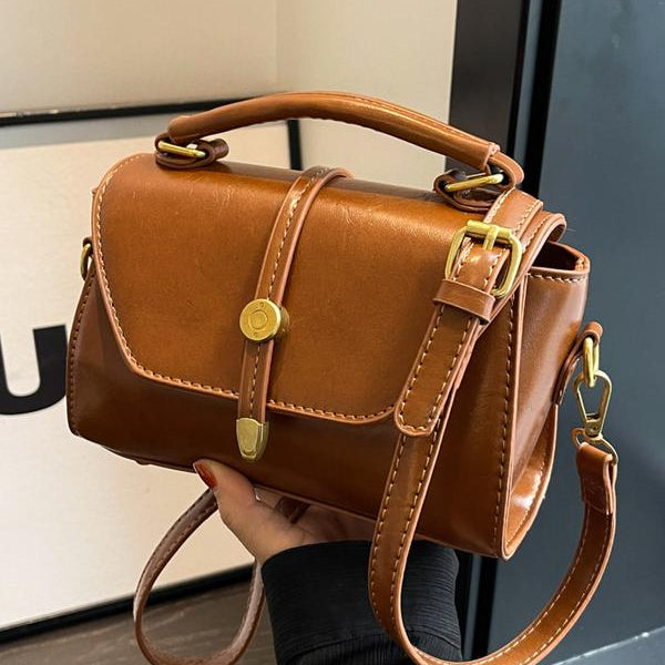 ALWINA™ - TRENDY CONTRAST STITCHING SHOULDER BAG
