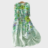Maeve - Soft Green Ditsy Floral Maxi Dress