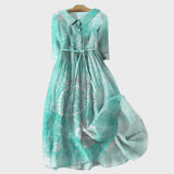 Sadhbh - Flowing Turquoise Maxi Dress