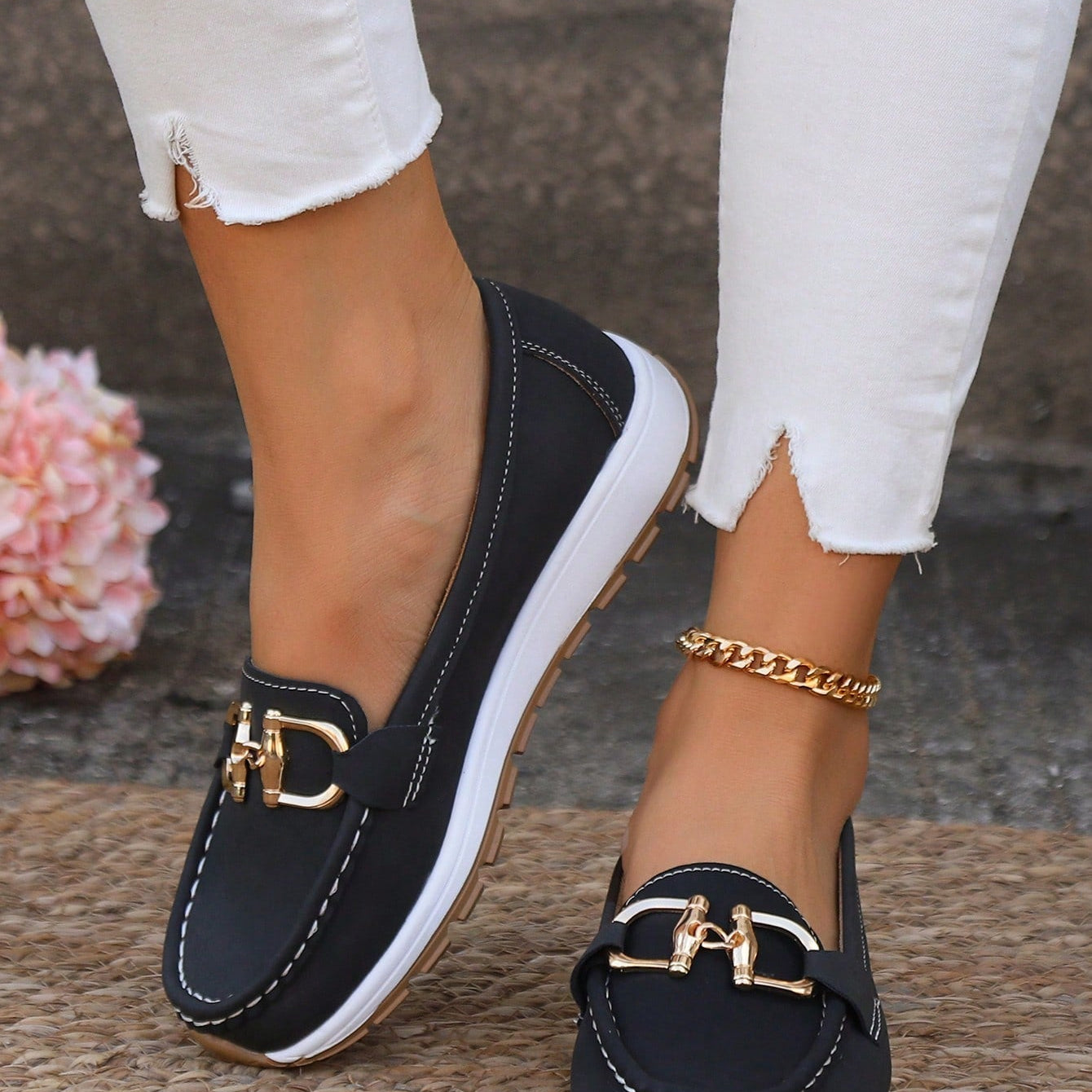 Aoibhín - Buckled Flat Shoes