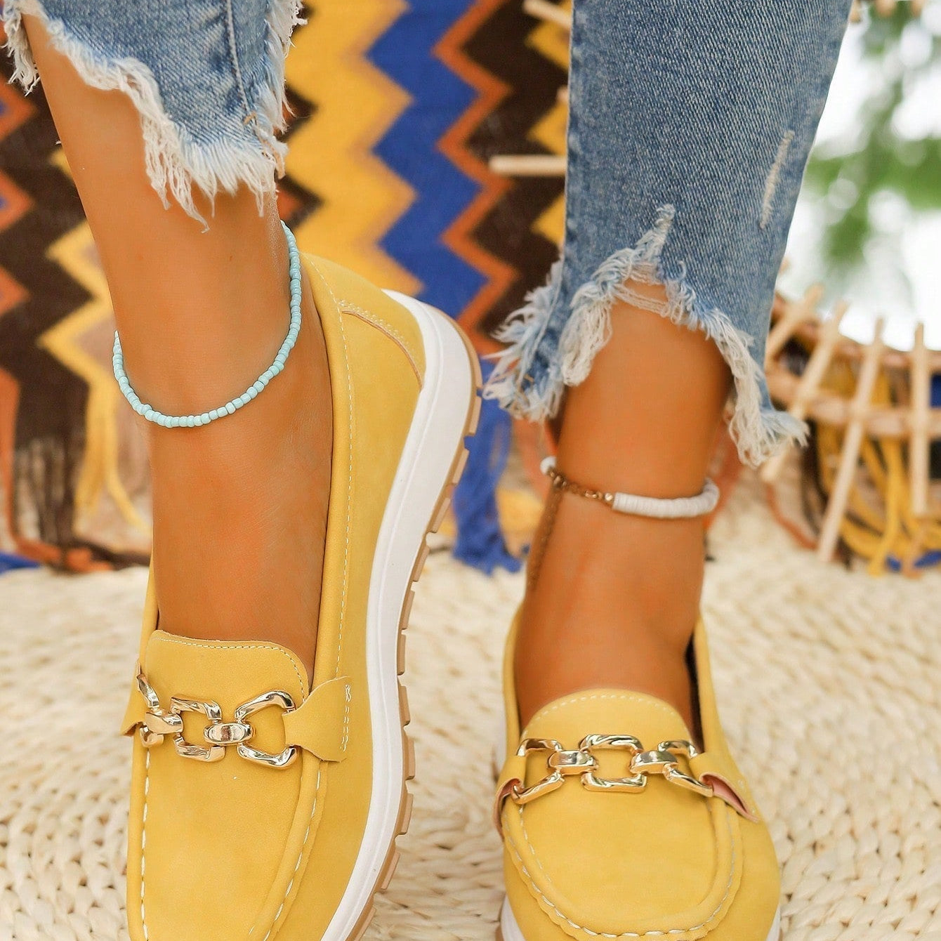 Aoibhín - Buckled Flat Shoes