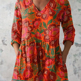 Brigid | V-Neck Long Blouse