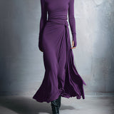YASMINA | MAXI DRESS WITH SIDE TIE