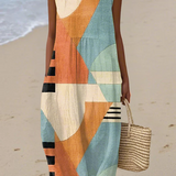Tríona - Geometric Midi Dress