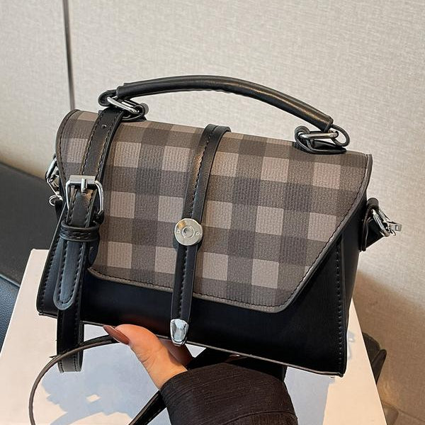 ALWINA™ - TRENDY CONTRAST STITCHING SHOULDER BAG
