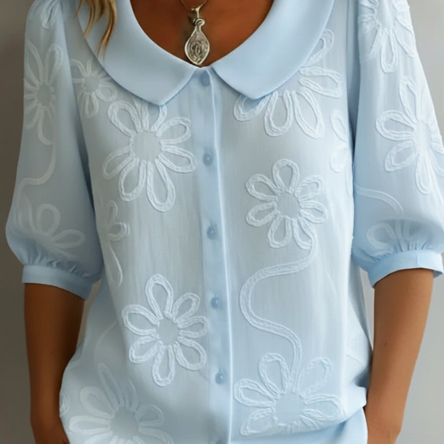 Aurélie™ - Lightweight Floral Blouse with Natural Elegance