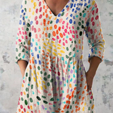 Ide | V-Neck Long Blouse