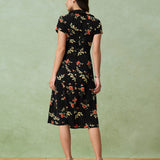 Bláithín - Midi Dress with Floral Print
