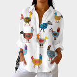 Nuala - Vibrant Lightweight Printed Blouse
