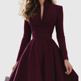 AVELINA | V-NECK MIDI DRESS