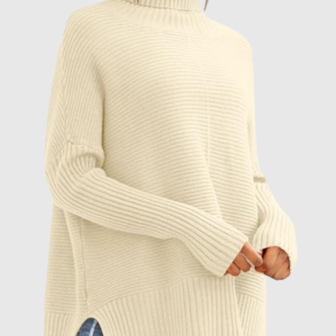 AERONWEN | RIBBED TURTLENECK KNIT JUMPER