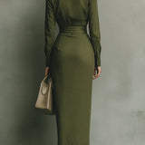 MELIORA | WRAP-STYLE MAXI DRESS