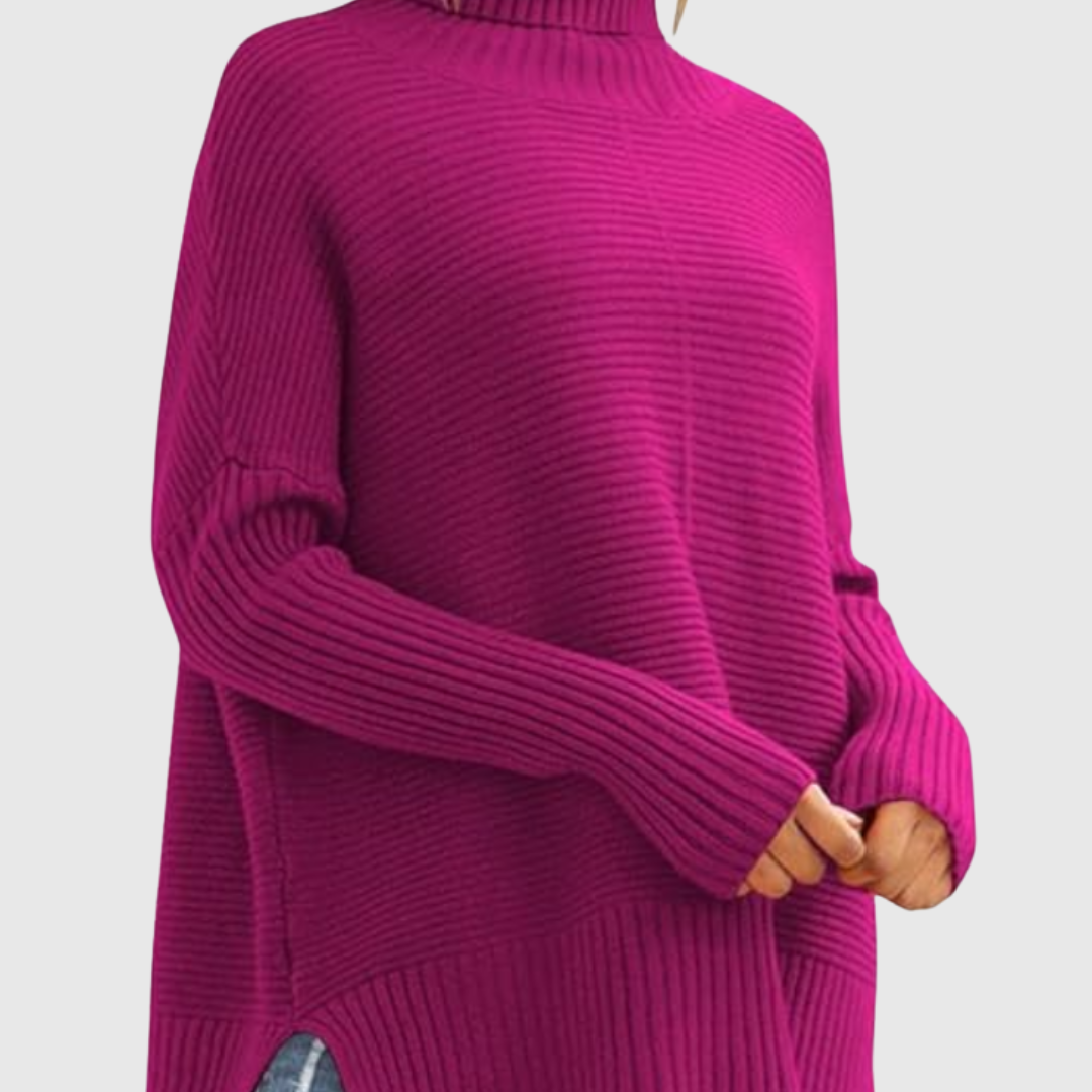 AERONWEN | RIBBED TURTLENECK KNIT JUMPER