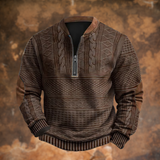 Darragh - Retro Zip-Up Sweatshirt