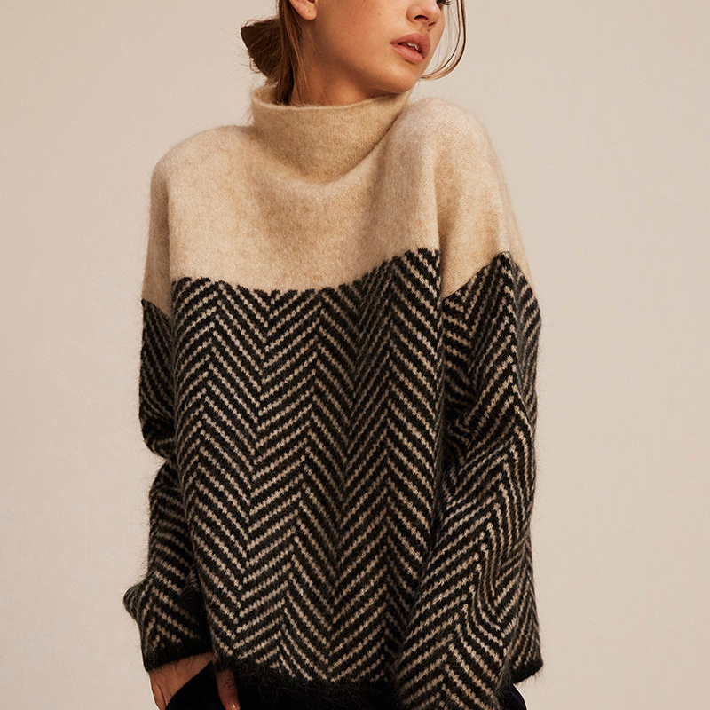 Caitlín - Stand-Up Collar Jumper