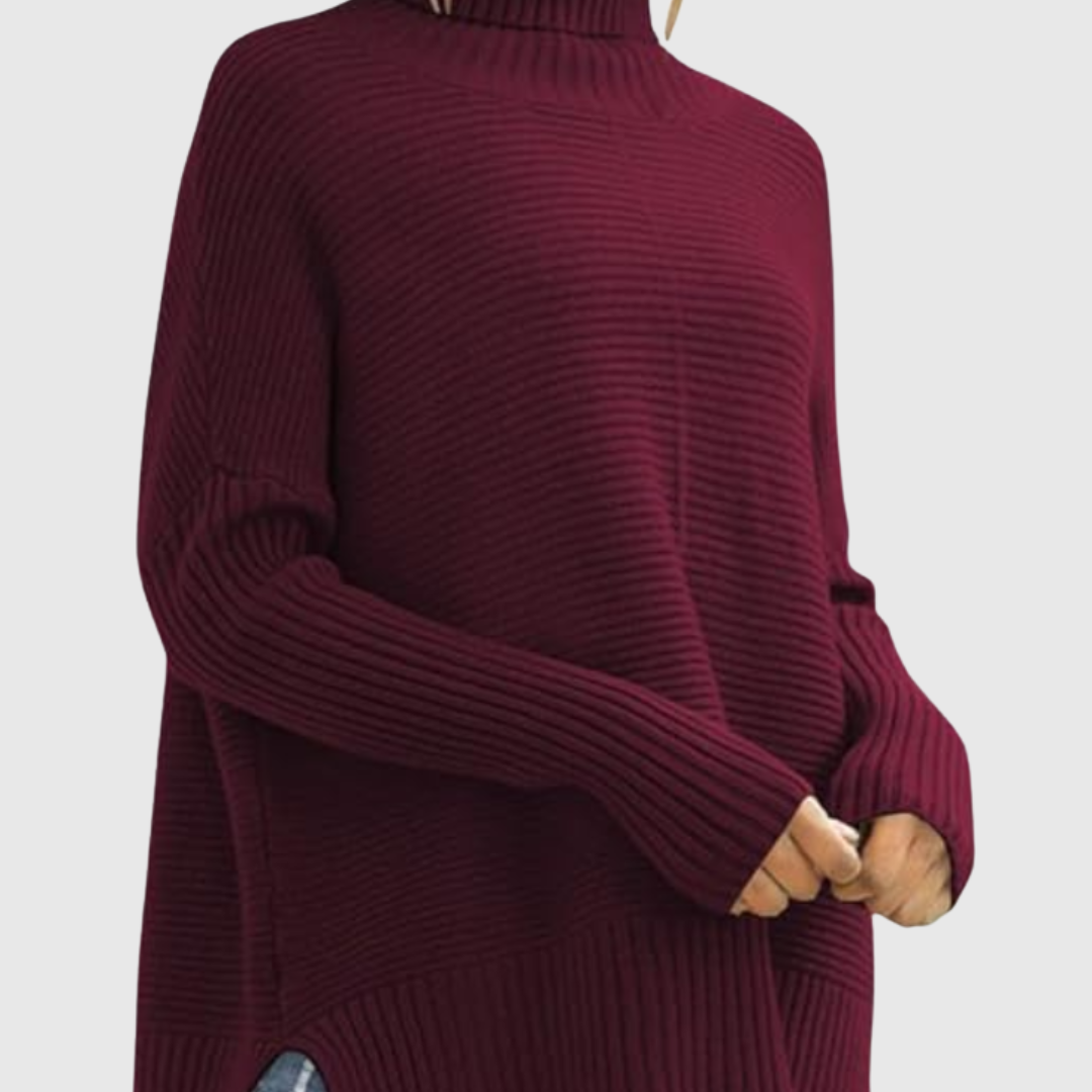 AERONWEN | RIBBED TURTLENECK KNIT JUMPER