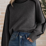 Moira - Chic Stand-Up Collar Jumper