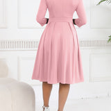 OLIVIA TIE-WAIST MIDI DRESS