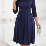 OLIVIA TIE-WAIST MIDI DRESS