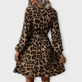Muirgheal - Chic Leopard Print Dress