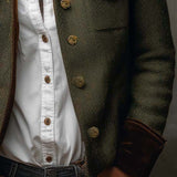 Honorine | Vintage Blazer with Contrasting Piping