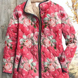 Sieglinde™ | Steppjacke mit Rosen in Beere