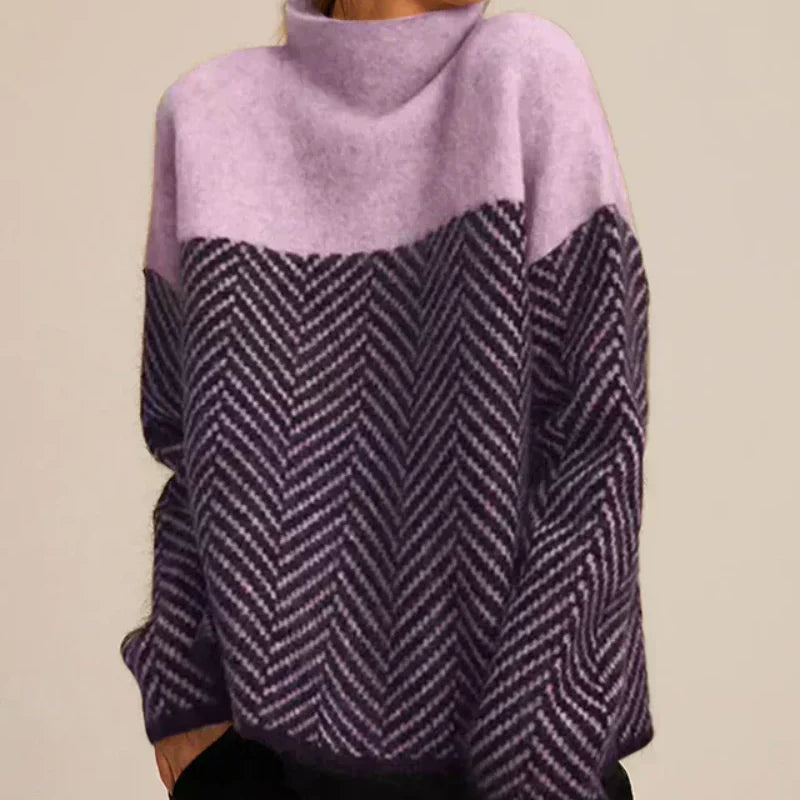 Norah | Pullover aus Baumwolle mit Stehkragen