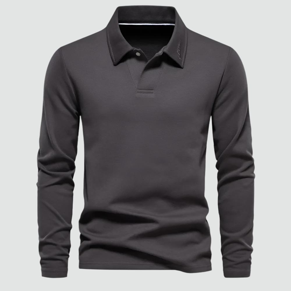 Ultan - Embroidered Turn-Down Collar Polo