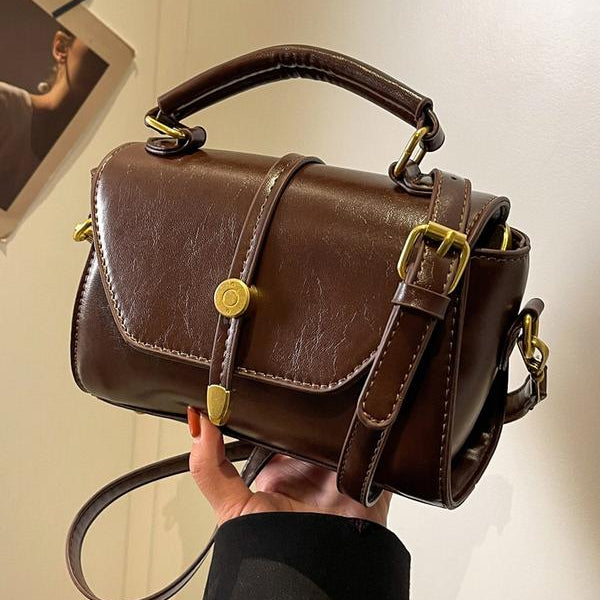 ALWINA™ - TRENDY CONTRAST STITCHING SHOULDER BAG