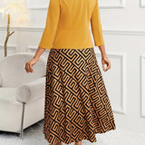 AMELIE LANE | PRINTED BELTED TWO-PIECE SET