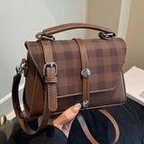 ALWINA™ - TRENDY CONTRAST STITCHING SHOULDER BAG