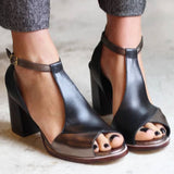 Aoibhinn - Colorful Patchwork Heeled Sandals
