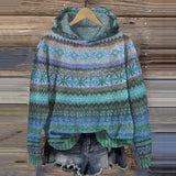 Aoibh - Vintage-Inspired Patterned Hoodie