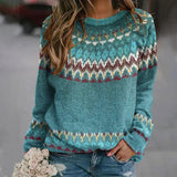 Dymphna - Retro Wave Pattern Jumper