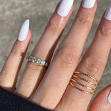 Niamh - Steel Diamond Ring