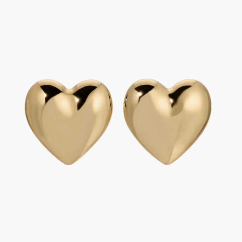 Gráinne - Bold Heart-Shaped Hoop Earrings