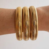 Saoirse - Gold Striped Bracelet