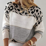 Onóra - Leopard Accent Jumper