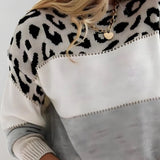 Onóra - Leopard Accent Jumper