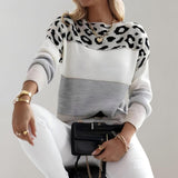 Onóra - Leopard Accent Jumper