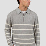 Seán - Striped Half-Zip Pullover
