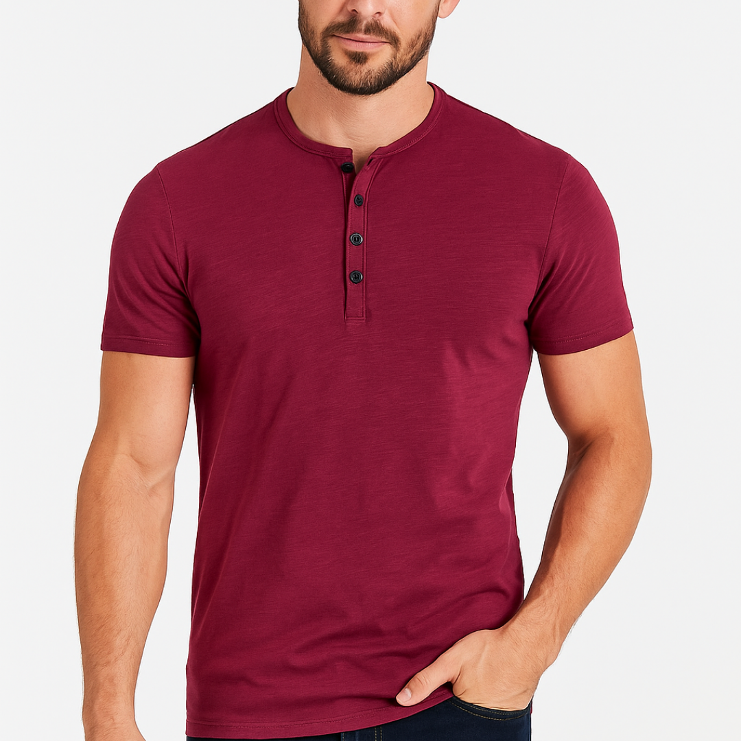 Cian - Chic Henley Top