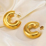 Sinéad - Bold Gold Hoop Earrings