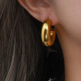 Sinéad - Bold Gold Hoop Earrings