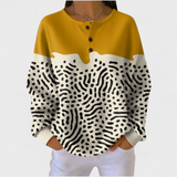 Órla - Yellow and White Animal Print Jumper