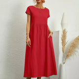 Gabrielle™ — Flowing Midi Dress with Timeless Elegance