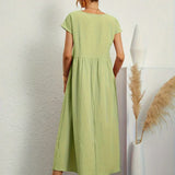 Gabrielle™ — Flowing Midi Dress with Timeless Elegance