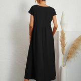 Gabrielle™ — Flowing Midi Dress with Timeless Elegance