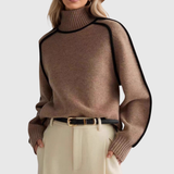 Moira - Chic Stand-Up Collar Jumper