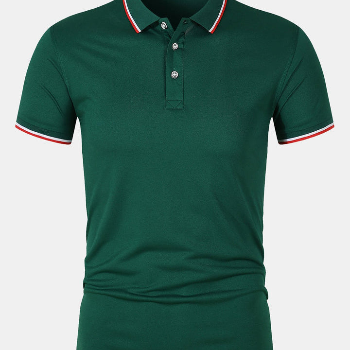 Cian - Slim-Fit Button Placket Polo